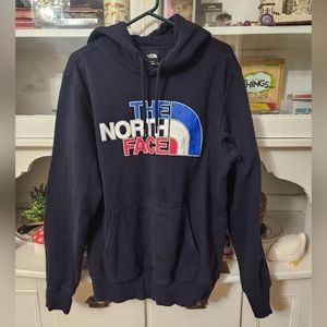 The North Face Red/White/Blue Pullover Hoodie - Men's Medium